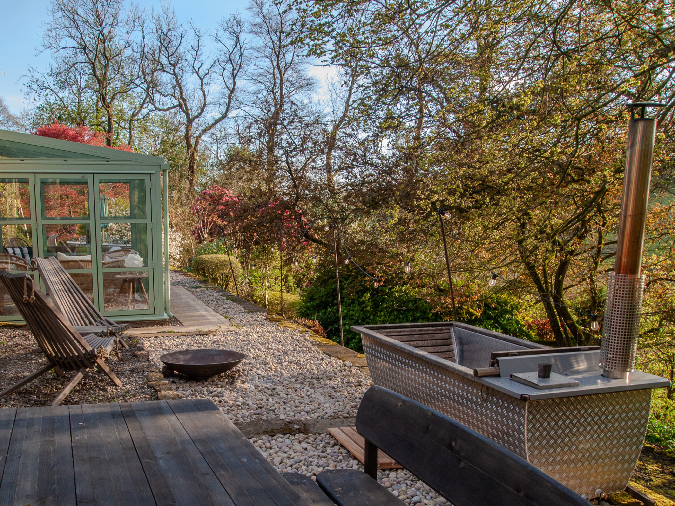 Back patio view to bath / conservatory